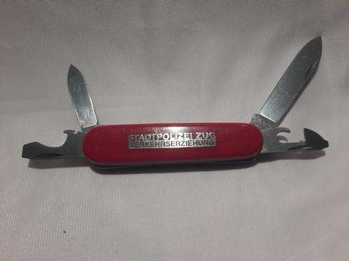 Victorinox Swiss Army Knife - Scouter red scales with Stadtpolizei Zug Logo