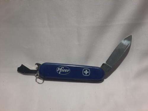 Wenger Swiss Army knife Picnic Blue Scales with pfizer Logo