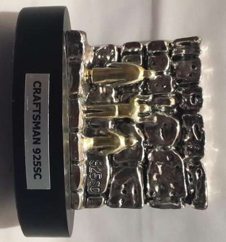 Jerusalem Wailing Wall Silver and Gold  Plated Craftsman 925 SC Sculpture