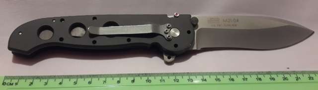 CRKT M21-04  folding knive Pocket Knife with side clip and Double lock Blade