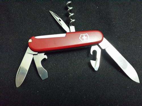 Victorinox Swiss Army Knife - Tourist with ABB Logo on RED Scales