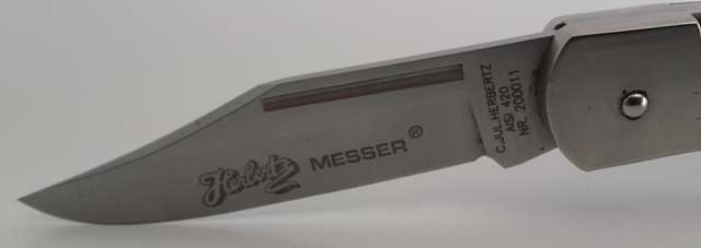 C Jul Herbertz folding  Pocket Knife 200011  lock Blade AISI 420 German engineering at its best