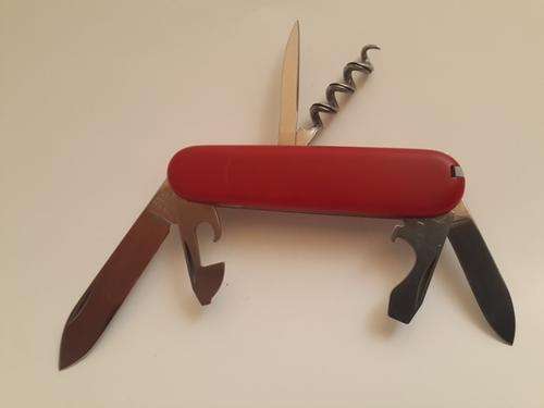 Victorinox Swiss Army Knife - Tourist Red Scales Older Model