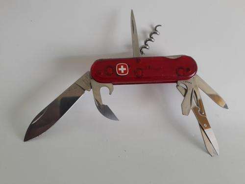 Swiss Army Knife Wenger - Traveller Red Translucent scales with nagra logo
