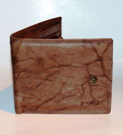 Mens Leather Busby Wallet - Tan