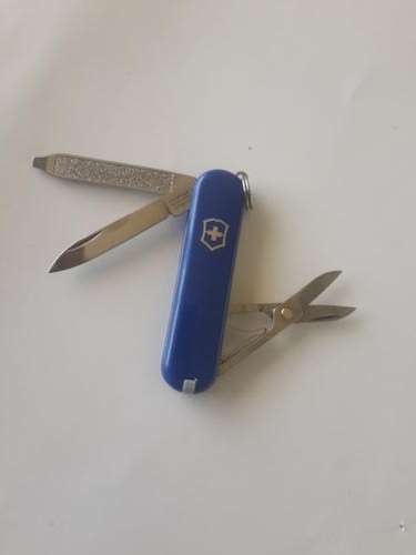 Swiss Army Knife .Victorinox- Classic SD Blue Scales with Logo