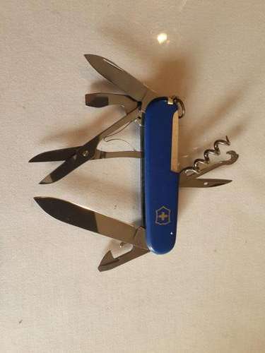 Victorinox Swiss Army Knife (Climber)Blue Scales with logo