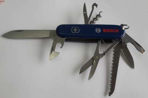 Victorinox Swiss Army knife (Huntsman)Blue Scales Bosch Logo
