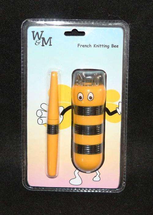 FRENCH KNITTING BEE SET with Awl and POM POM MAKER