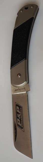Kershaw - Biltong Knife Made in Japan With P7P Plastics logo on Blade