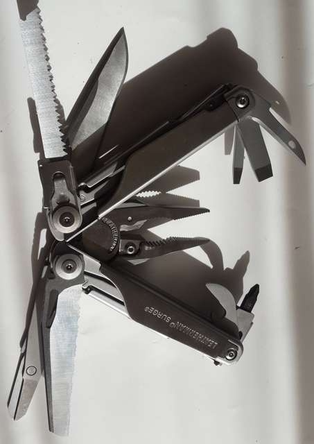 Leatherman Surge with second hand nylon Pouch.4x4 camping Multi Tool