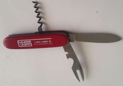 Solingen Inox Gentlemans knife Knife and Fork Golf Tool with logo on scale