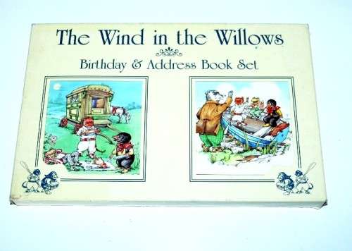 The Wind in the Willows birthday and address book set