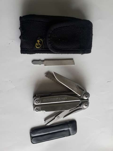 Leatherman Surge with second hand nylon Pouch.4x4 camping Multi Tool