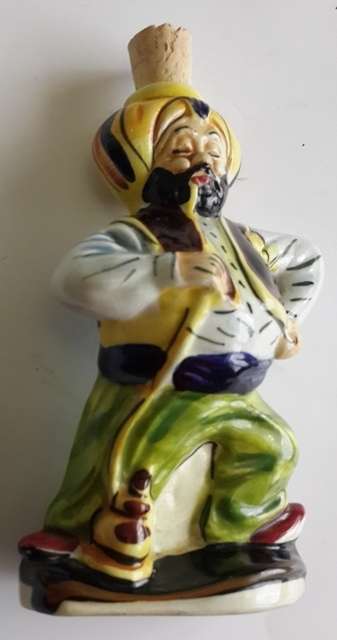 Vintage Miniature Drioli Middle Eastern Man Smoking Hooka Pipe