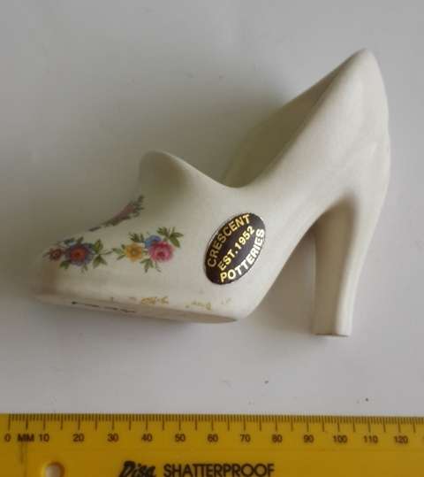 Ladies Shoe Pottery Crecent