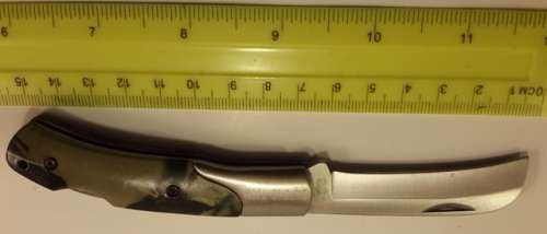 Biltong Tjom  Knife camo style scales