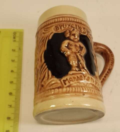 Small Beer mug collectable Belgium Manneke  Pis