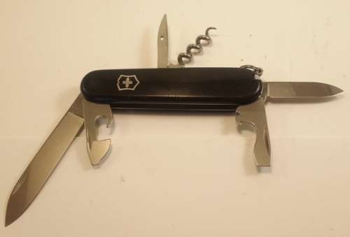 Victorinox Swiss Army Knife -Spartan with Bakom logo Black scales