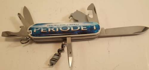 Victorinox -Spartan Lite  Swiss Army Knife With White Scales with Logo and aftermarket nylon pouch