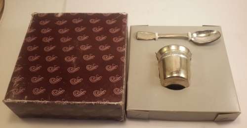 Silver-plated-egg-cup-and-spoon Elweco