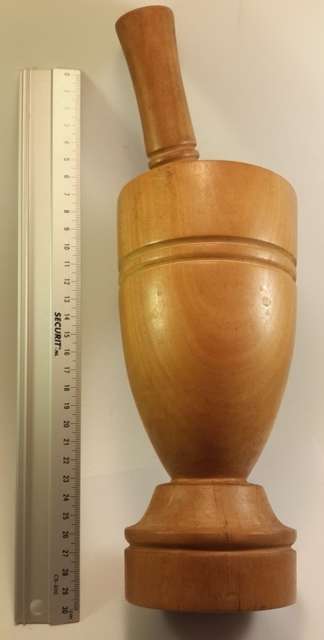 Wooden Mortar & Pestle