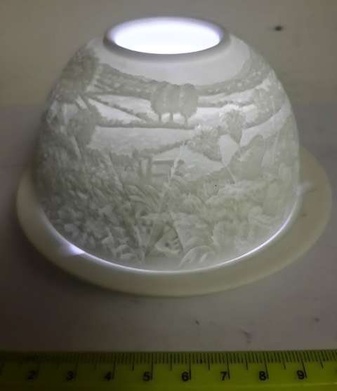 Bernard Limoges France White Porcelain in Box Can ad any Tealight inside