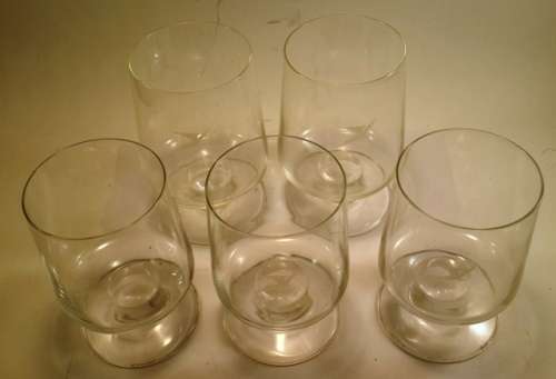 Crystal SAA Wine glasses two large three small