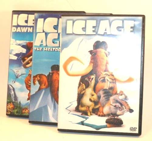 Iceage DVD Iceage Iceage 2 the meltdown Iceage 3 Dawn of the Dinosaurs