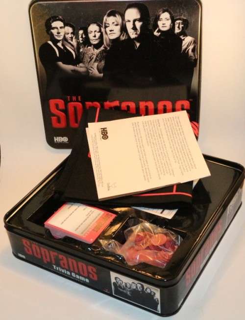 The Sapranos Trivia Board Game in Tin Box