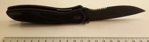 KERSHAW Blur  1670BLKST Partialy serated Blade, Ken Onion Design Frame Lock Black