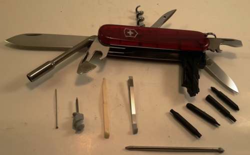 Victorinox -Cybertool 29 Swiss Army Knife Red Translucent Scales