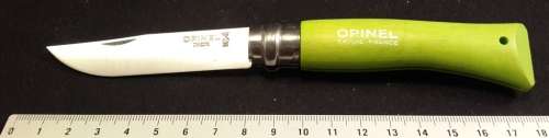 Opinel Pocket Knife Made in France .No 07 Green Handle