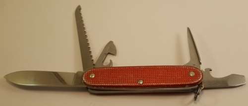 Swiss Army knife Vintage Red  Ribbed Alox Farmer Victorinox
