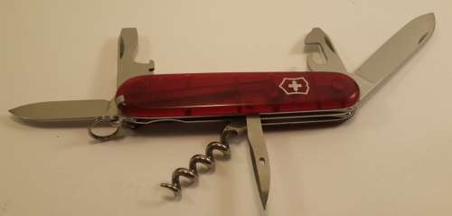 Swiss Army knife Spartan  Victorinox Red Translucent scales