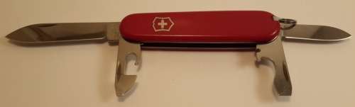 Swiss Army knife Recruit Victorinox   with Red  Scales
