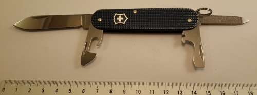 Swiss Army knife Ribbed Alox Cadet Victorinox Blue