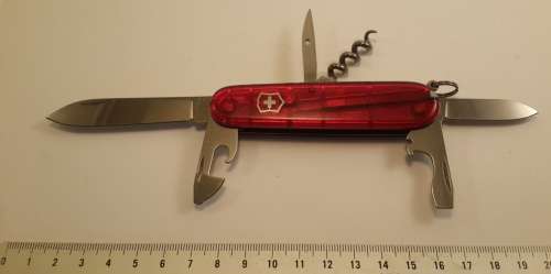 Victorinox Swiss Army Knife - Spartan Red translucent Scales