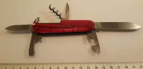 Victorinox Swiss Army Knife - Spartan Red translucent Scales