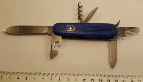 Victorinox Swiss Army Knife - Spartan Blue Translucent Scales