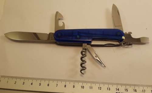 Victorinox Swiss Army Knife - Spartan Blue Translucent Scales
