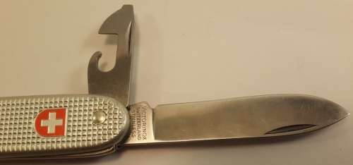 Swiss Army knife Ribbed Alox Soldier  Victorinox  1998 Model Good Condition