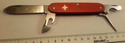 Swiss Army knife Ribbed Alox Pioneer  Elinox Pre 1974