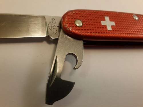 Swiss Army knife Ribbed Alox Pioneer  Elinox Pre 1974