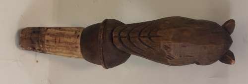 Wooden Owl Bottle Stopper  length 13 cm
