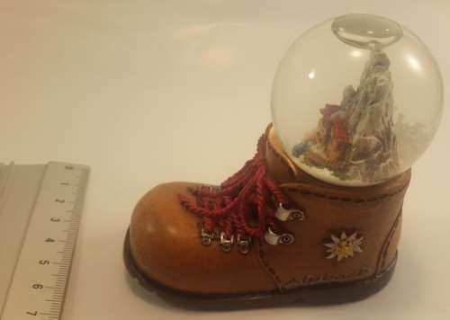 Swiss Snow Globe on Boot