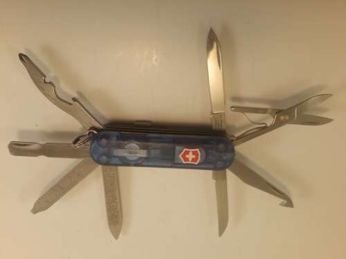 Victorinox Swiss Army Knife - Blue - Mini Champ 16 Function