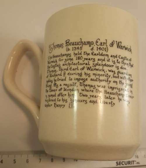 Thomas Sadler Beauchamp Earl of Warwick Collectors Coffee Mug