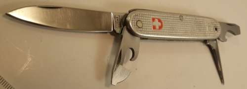 Swiss Army knife Ribbed Alox Soldier Wenger 1984  Model