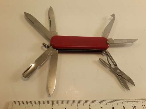 Victorinox Swiss Army Knife - Red - Mini Champ 16 Function